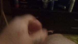 Chub femme stroking phat cock