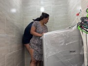 Stepson fucks me in the laundry room while his dad goes out to the supermarket- CulonaArdiente32 11/16