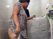 Stepson fucks me in the laundry room while his dad goes out to the supermarket- CulonaArdiente32 13/16