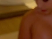 Rica Cogida Con Mi Cuñado En La Cama De Mi Novio Cuando Se Marcho a Trabajar semen en mis big Tits 1/16