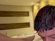 Rica Cogida Con Mi Cuñado En La Cama De Mi Novio Cuando Se Marcho a Trabajar semen en mis big Tits 5/16