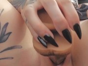 Fucking myself in my car till there's a puddle under me 🥺 come and clean me up? 4/16