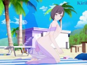 Ena Shinonome and I have intense sex on the beach. - Project SEKAI Hentai 8/16