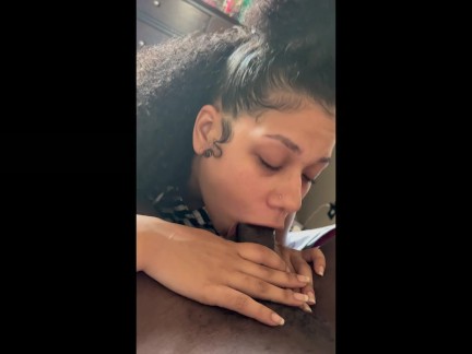 Fine Ass Babysitter Loves Shoving Dick Down Her Throat!