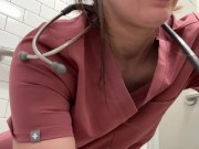 Fucking my ass at work (I’m a nurse) 16/16