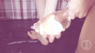 Peeing 900 ml into a Condom and playing with the Balloon - Preview
