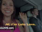 Big boobs babe chats while hubby drives behind the porn scenes podcast episode of her recent nudist resort trip - Lelu Love 14/16