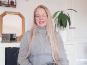 Ersties - Blonde Babe Anna Talks About the First Time She Squirted 12/16