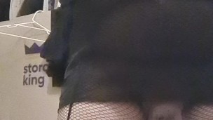 Sexy Crossdressing Lingerie Slut Shows Off Her Tits And Wet Bussy