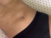 I come out of my shower and he cums on my small tits 3/16