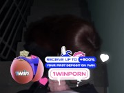 Приехала голая к парню, но потрахалсь в подъезде с соседом 7/16