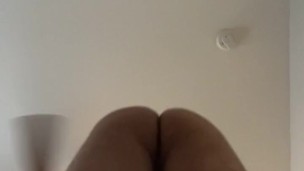 White Jock Squatting Naked