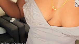 Watching My Step Sis Vacuum Cleaning - UPSKIRT No Panties No Bra (Part 1)