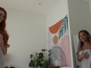 Two HOT roommates find out they're BOTH hooking up with me!? Hayley Davies - Elly Clutch 1/16