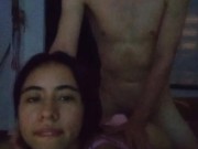 Girl fucks her stepbrother while her boyfriend is at work 16/16