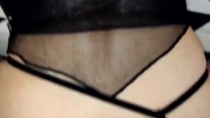Pov doggy anal with wife in erotic lingerie