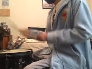 parents in the other room while i'm playing drums 25 2/16