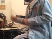 parents in the other room while i'm playing drums 25 5/16