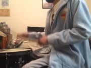 parents in the other room while i'm playing drums 25 7/16