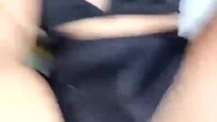 Naughty girl plays and shows her pussy to the teacher to pass the course