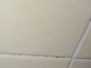 Hot guy strokes his cock in the shower 16/16