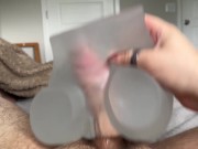 *ASMR MOANING* Trying out my new toy with a huge creampie 12/16