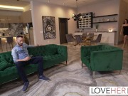 Milan proceeds to fuck Kylie's trimmed pussy in sideways missionary. He then pulls out for a bit for a footjob before resumin 6/16