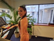 Friend met at the gym seduces me and fucks me in the hotel room before my boyfriend arrives 2/16