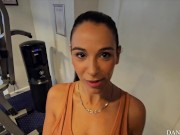 Friend met at the gym seduces me and fucks me in the hotel room before my boyfriend arrives 4/16