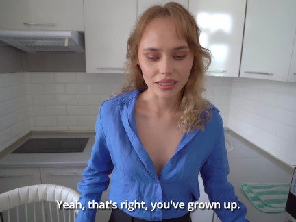 I fucked a friend's mom after school and filled her pussy with cum.