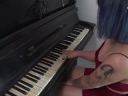 SUBMISSIVE GIRL GOT A FREE PIANO LESSON 1/16