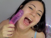 Chupando seu pau bem gostoso com falas em português! 14/16