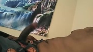Stocky black boy waiting for you