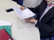 Naughty Secretary July Johnson Fucks Boss To Get A Raise - LETSDOEIT 1/16