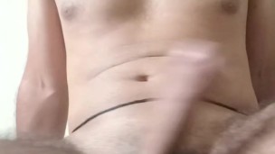 Indian college guy jerk alone with loud moaning