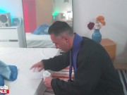 Fakehub - A Spooky Situation starring Lady Dee - Young Lady gets a creampie in her tight pussy after being saved 2/16