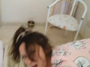 First time in my stepsister's mouth, her kinky secrets 2/16