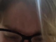 SHY NERDY COLLEGE GIRL FILMING HERSELF WHILE BBC STRETCHING HER TIGHT PUSSY AND ASSHOLE 13/16