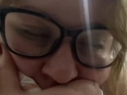 SHY NERDY COLLEGE GIRL FILMING HERSELF WHILE BBC STRETCHING HER TIGHT PUSSY AND ASSHOLE 5/16