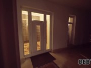 DEBT4k. Juicy for Janitor. Hot sex with Fibi Euro 3/16