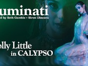 LUCIDFLIX Skinny brunette Molly Little gets taken on a galactic journey through space