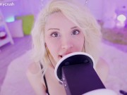SENSITIVE ASMR - Close up Wet Licking Ear Eating and Mouth Sounds 9/16