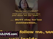 Big boobs babe doing saliva play w/ mouth & tongue, tits JOI, asshole puckering pussy spreading closeups - Lelu Love 1/16