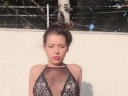 training semi-naked on the balcony 4/16