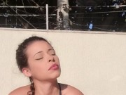 training semi-naked on the balcony 6/16