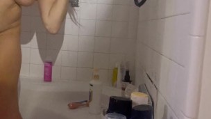Fun in the shower recording myself just so I could send it to mine and his friends