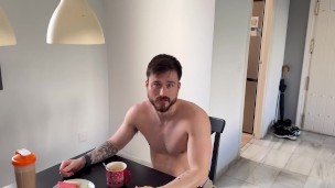 Unaware transformation into cereal vore - bloated belly - burping