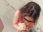 On the beach an unknown girl sucks my cock. IN PUBLIC 11/16