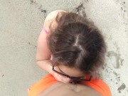 On the beach an unknown girl sucks my cock. IN PUBLIC 12/16