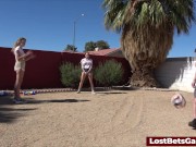 Wild pool sex after losing a game of strip volleyball 2/16